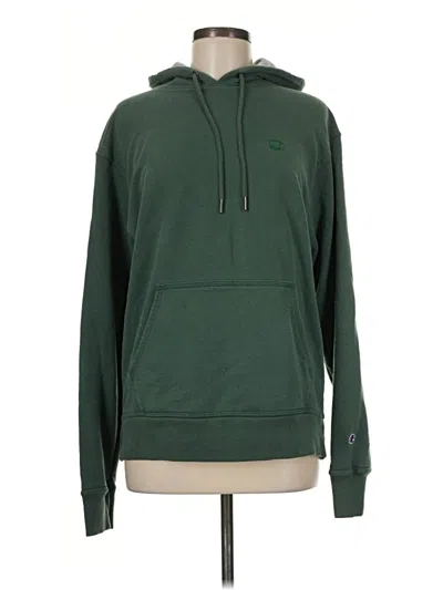 Pre-owned Champion Pullover Hoodie In Green