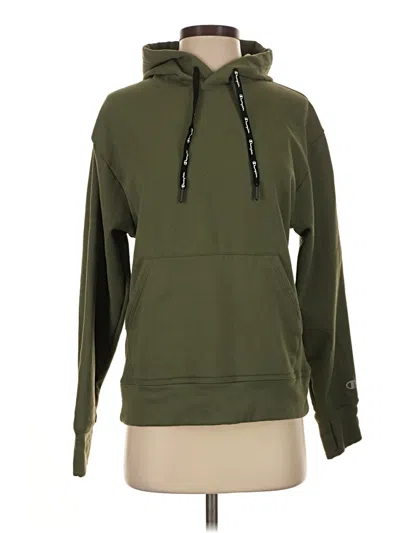 Pre-owned Champion Pullover Hoodie In Green