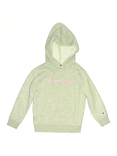 Pre-owned Champion Kids' Pullover Hoodie In Green