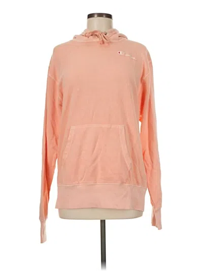 Pre-owned Champion Pullover Hoodie In Orange