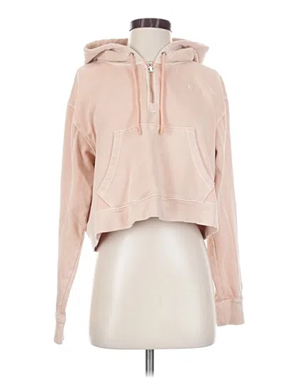 Pre-owned Champion Pullover Hoodie In Pink
