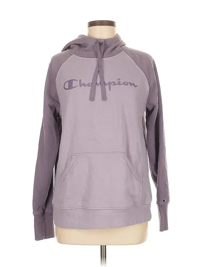 Pre-owned Champion Pullover Hoodie In Purple