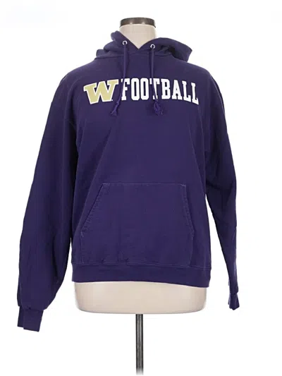 Pre-owned Champion Pullover Hoodie In Purple