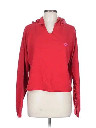 Pre-owned Champion Pullover Hoodie In Red