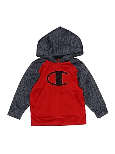 Pre-owned Champion Kids' Pullover Hoodie In Red