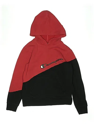 Pre-owned Champion Kids' Pullover Hoodie In Red
