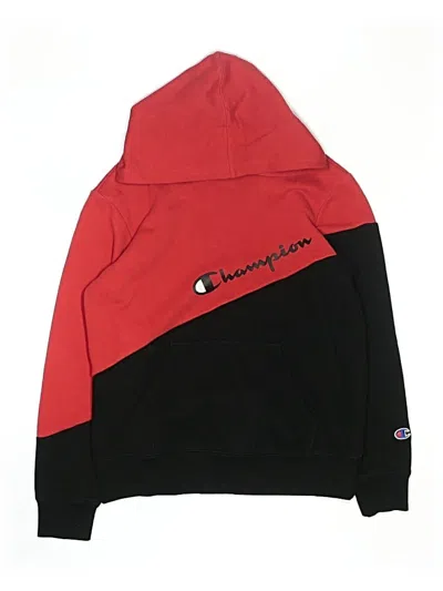 Pre-owned Champion Kids' Pullover Hoodie In Red