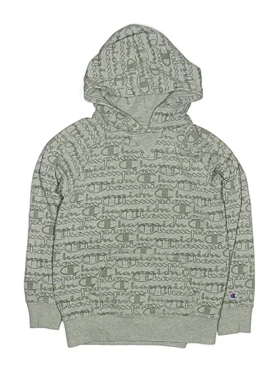 Pre-owned Champion Kids' Pullover Hoodie In Silver