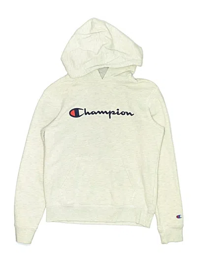 Pre-owned Champion Kids' Pullover Hoodie In Silver