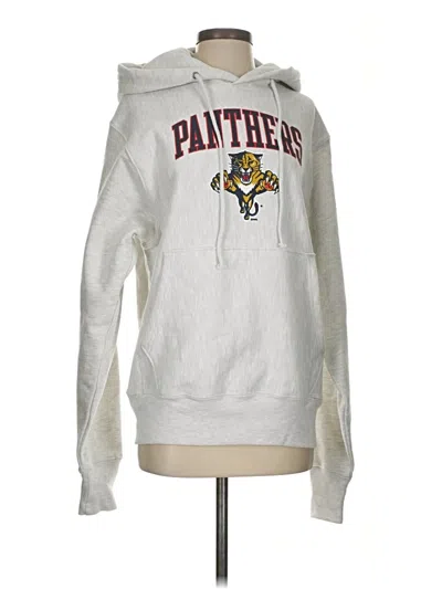 Pre-owned Champion Pullover Hoodie In Silver