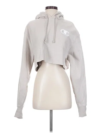 Pre-owned Champion Pullover Hoodie In Silver