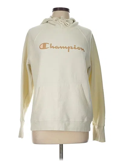 Pre-owned Champion Pullover Hoodie In Tan