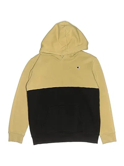 Pre-owned Champion Kids' Pullover Hoodie In Yellow