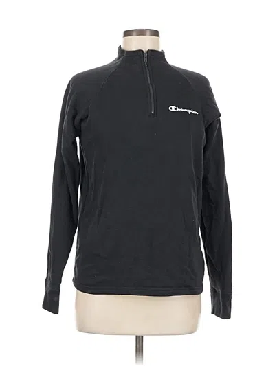 Pre-owned Champion Pullover Sweater In Black