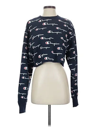 Pre-owned Champion Pullover Sweater In Black