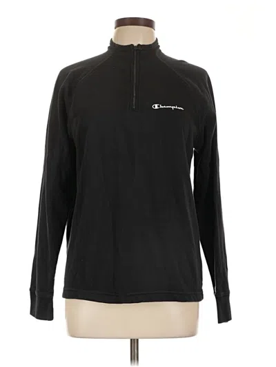 Pre-owned Champion Pullover Sweater In Black