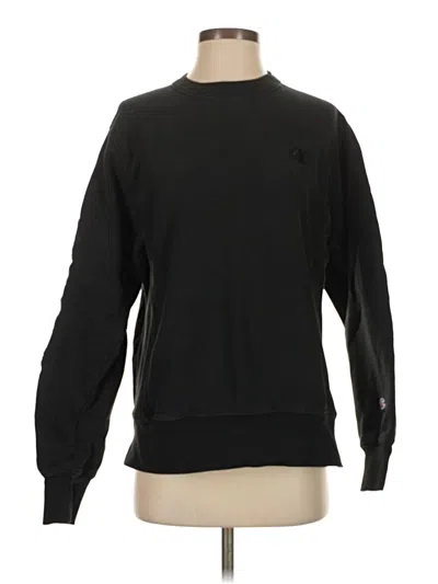 Pre-owned Champion Pullover Sweater In Black