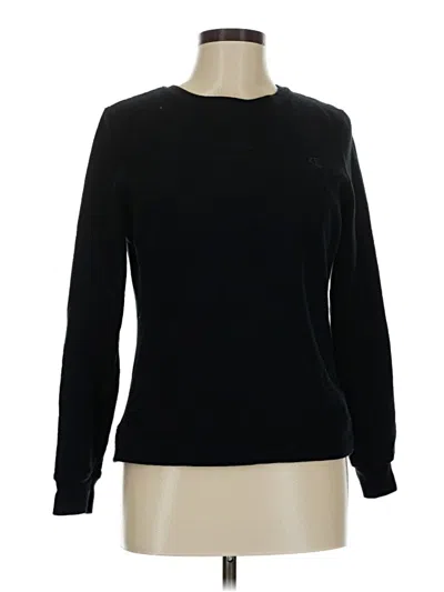 Pre-owned Champion Pullover Sweater In Black
