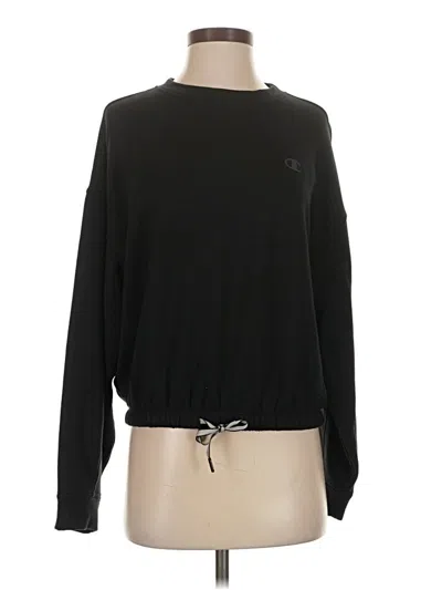 Pre-owned Champion Pullover Sweater In Black