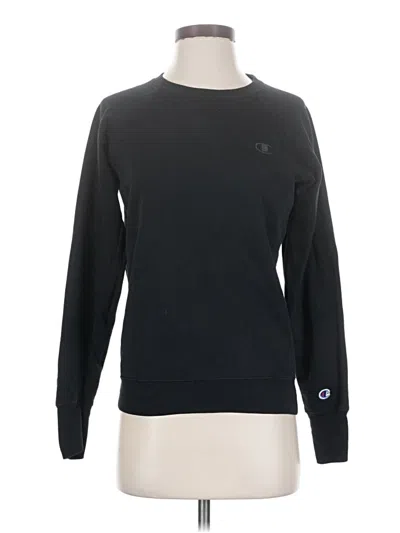 Pre-owned Champion Pullover Sweater In Black