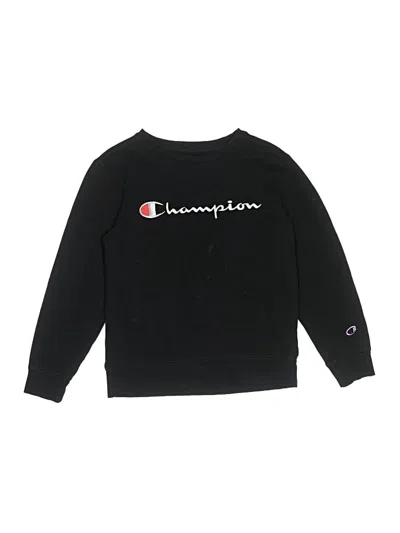 Pre-owned Champion Kids' Pullover Sweater In Black