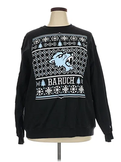 Pre-owned Champion Pullover Sweater In Black