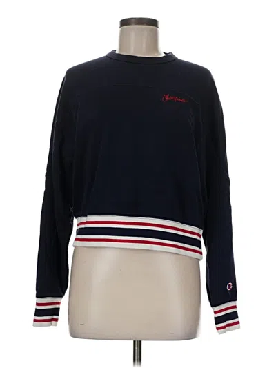 Pre-owned Champion Pullover Sweater In Blue