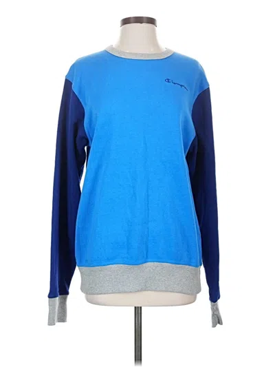 Pre-owned Champion Pullover Sweater In Blue
