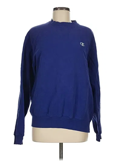 Pre-owned Champion Pullover Sweater In Blue