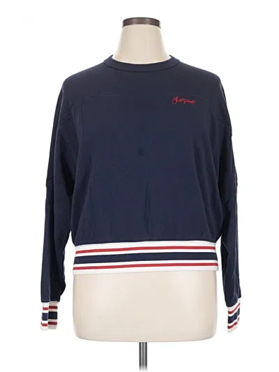Pre-owned Champion Pullover Sweater In Blue