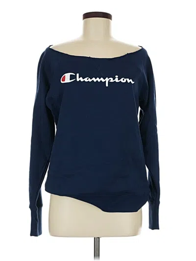 Pre-owned Champion Pullover Sweater In Blue