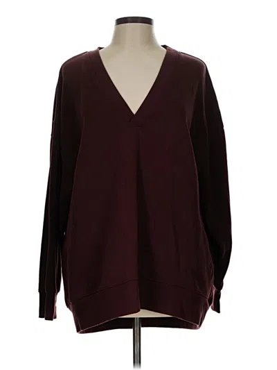 Pre-owned Champion Pullover Sweater In Burgundy