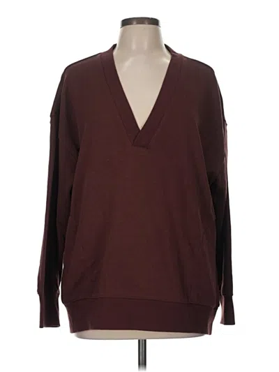 Pre-owned Champion Pullover Sweater In Burgundy