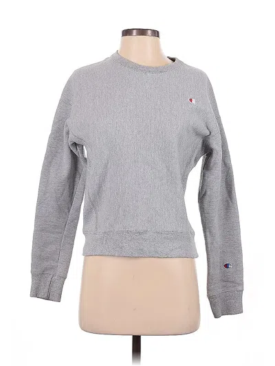 Pre-owned Champion Pullover Sweater In Gray