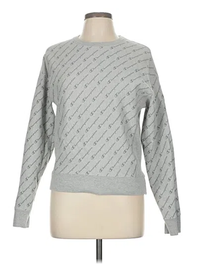 Pre-owned Champion Pullover Sweater In Gray