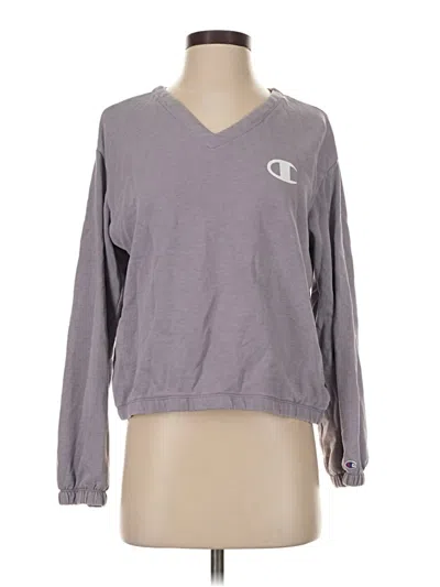 Pre-owned Champion Pullover Sweater In Gray