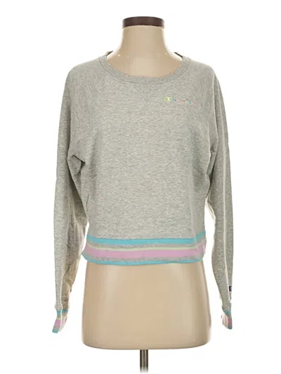 Pre-owned Champion Pullover Sweater In Gray