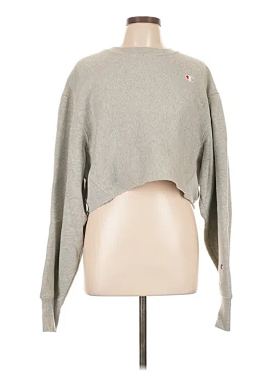 Pre-owned Champion Pullover Sweater In Gray