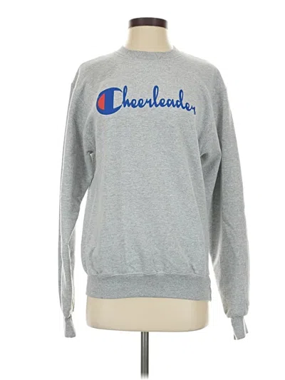 Pre-owned Champion Pullover Sweater In Gray