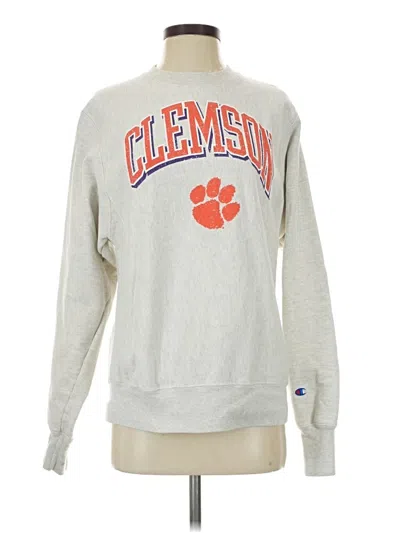 Pre-owned Champion Pullover Sweater In Gray