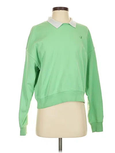 Pre-owned Champion Pullover Sweater In Green