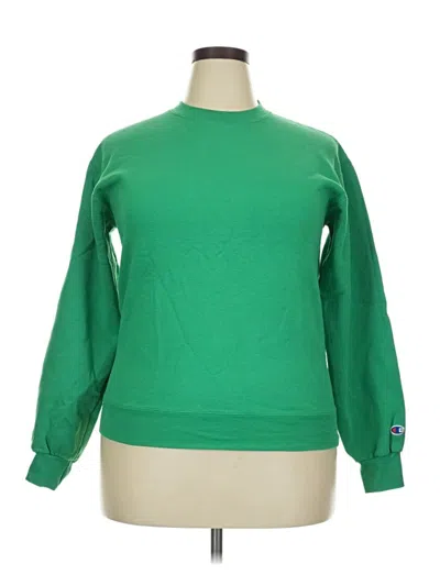 Pre-owned Champion Pullover Sweater In Green