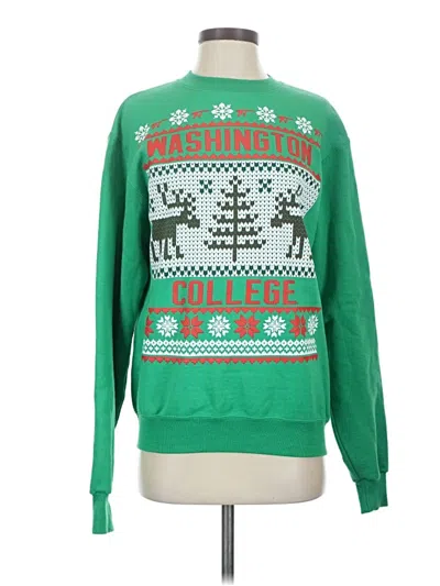 Pre-owned Champion Pullover Sweater In Green