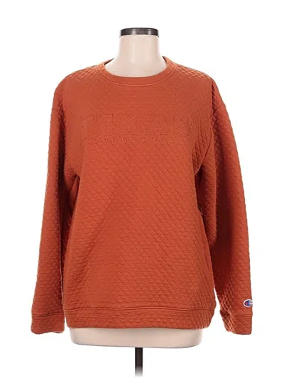 Pre-owned Champion Pullover Sweater In Orange
