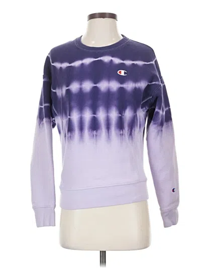 Pre-owned Champion Pullover Sweater In Purple