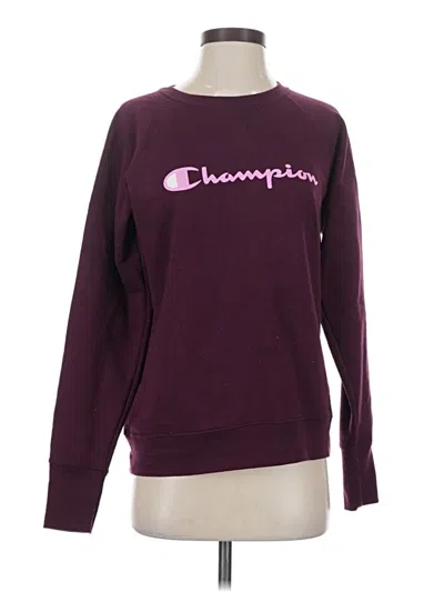 Pre-owned Champion Pullover Sweater In Purple