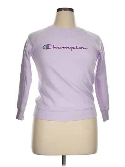 Pre-owned Champion Pullover Sweater In Purple