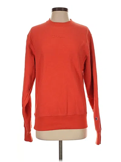 Pre-owned Champion Pullover Sweater In Red