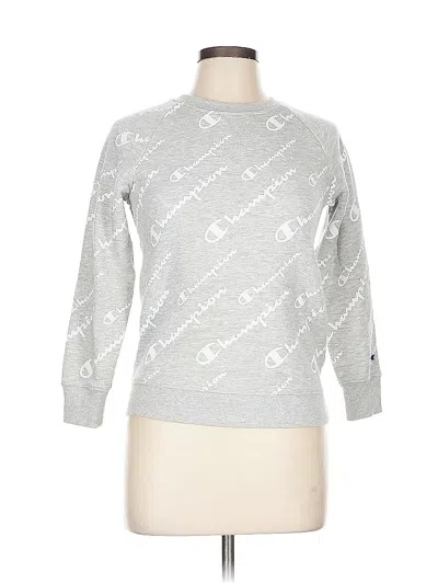 Pre-owned Champion Pullover Sweater In Silver