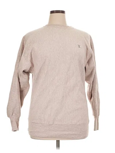 Pre-owned Champion Pullover Sweater In Tan